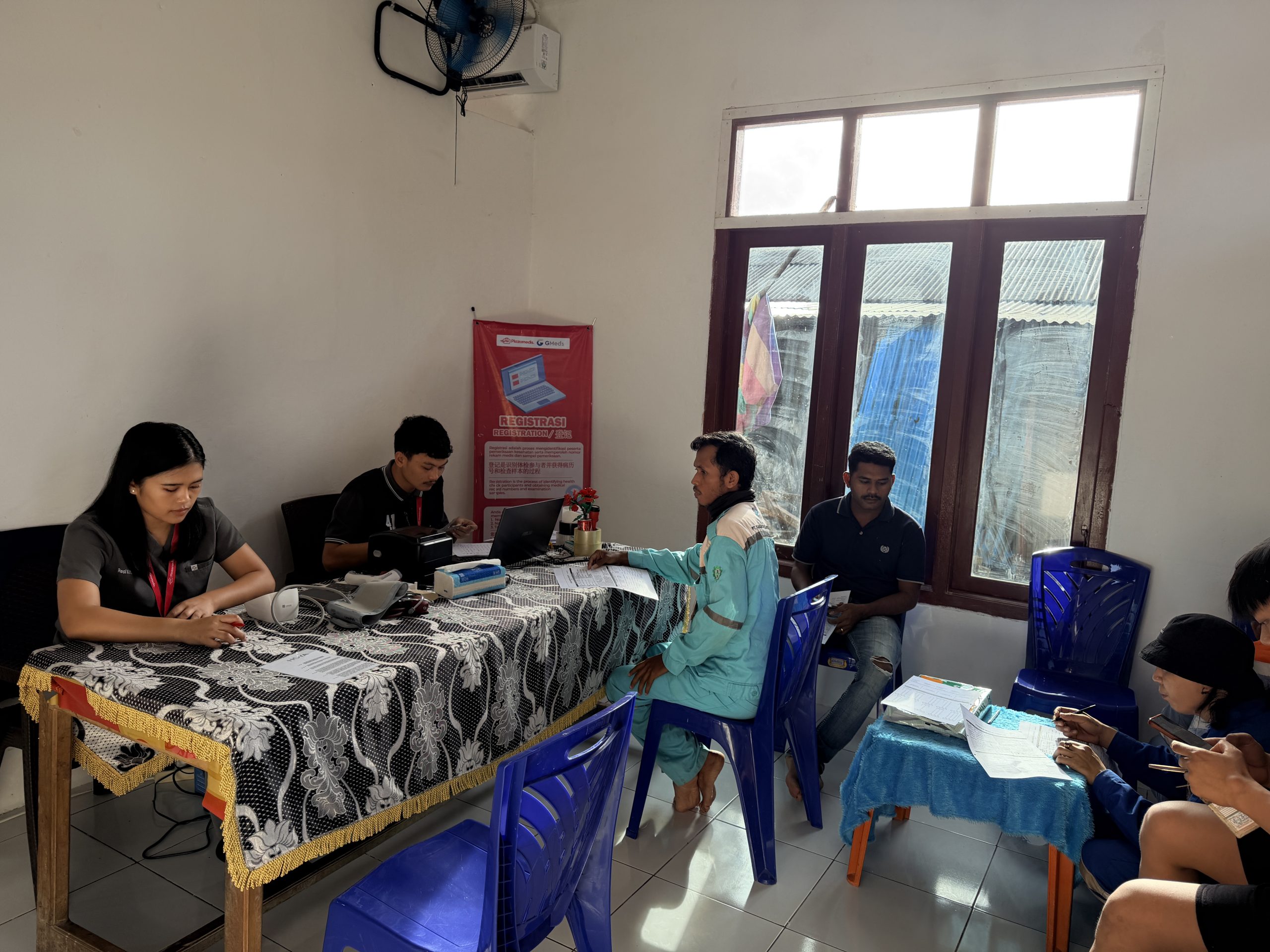 Dokumentasi fasilitas dan pelaksanaan MCU GMeds Partner Lelilef Halmahera